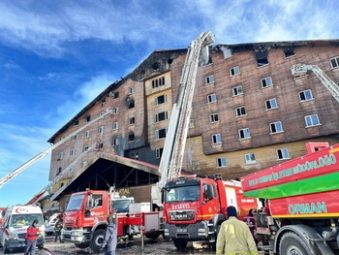 At least ten dead in fire at ski resort in Turkey