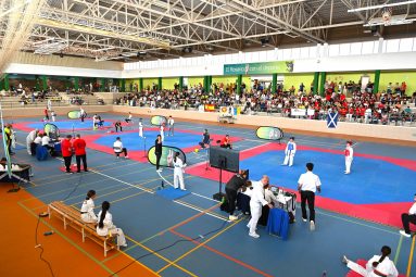 Torneo de kárate en el pabellón de El Chorrillo