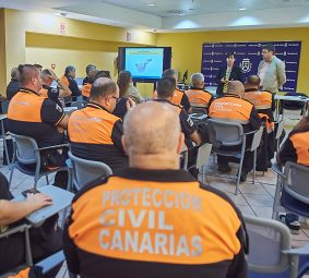 Reunión de Iván Martín con las asociaciones de protección civil.