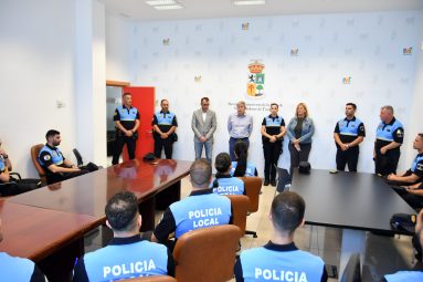 VISITA NUEVOS POLICIAS LOCALES OFICINAS MUNICIPALES