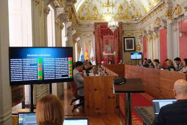 Votación en el Pleno extraordinario de los Presupuestos 2025