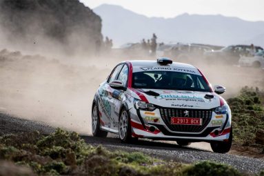 Juan Carlos de la Cruz y Kimberly González, primeros vencedores de la Rally4 Cup Canarias