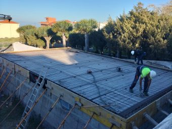 060325 trabajos de reparación y mejora del depósito contraincendios de Chipude, Vallehermoso, La Gomera