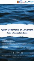 190325 Cartel de la jornada Agua y Gobernanza en La Gomera, retos y nuevas soluciones