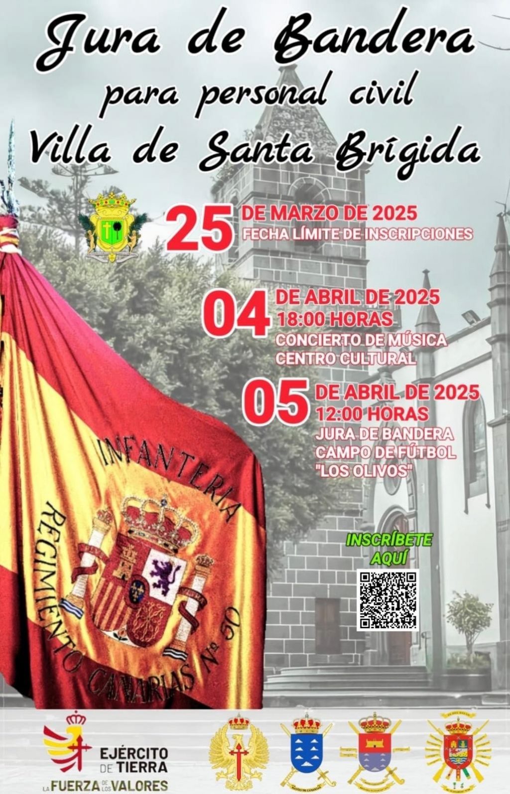 CARTEL JURA DE BANDERA CIVIL SANTA BRÍGIDA 2025