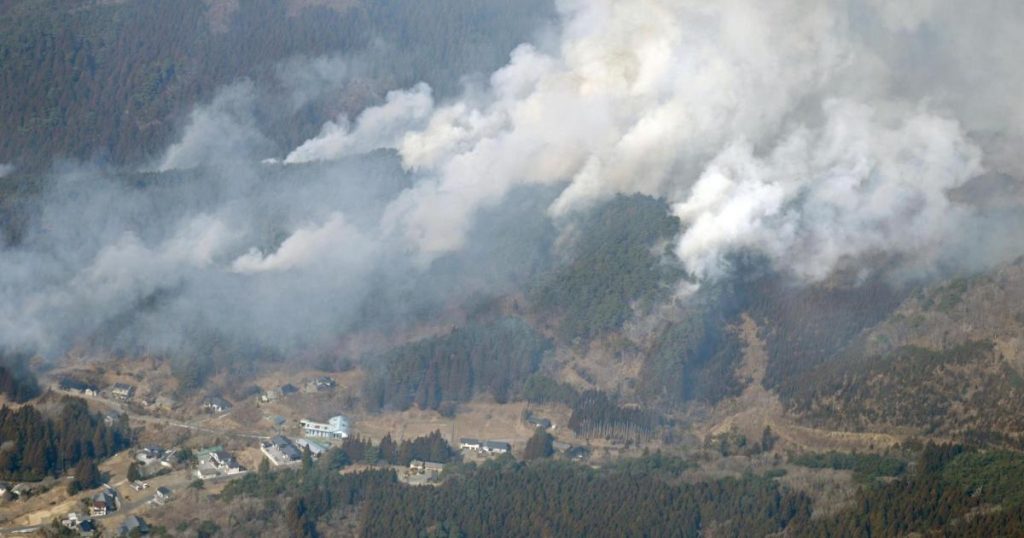 El mayor incendio en Japón en tres décadas sigue propagándose en el noreste del país