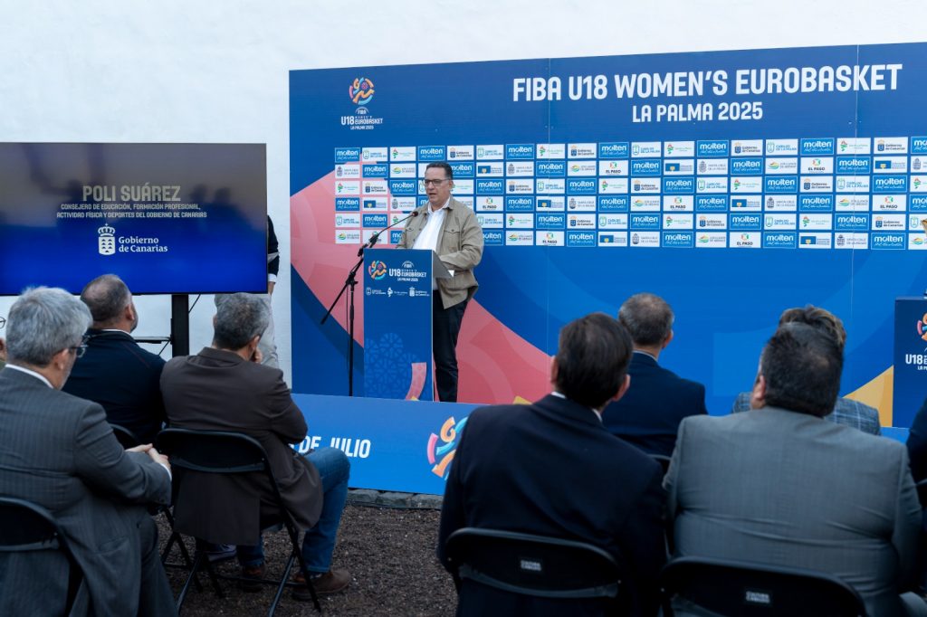 FOTO. Imagen de archivo de la presentación del Eurobasket U18 Femenino 25 en La Palma 2