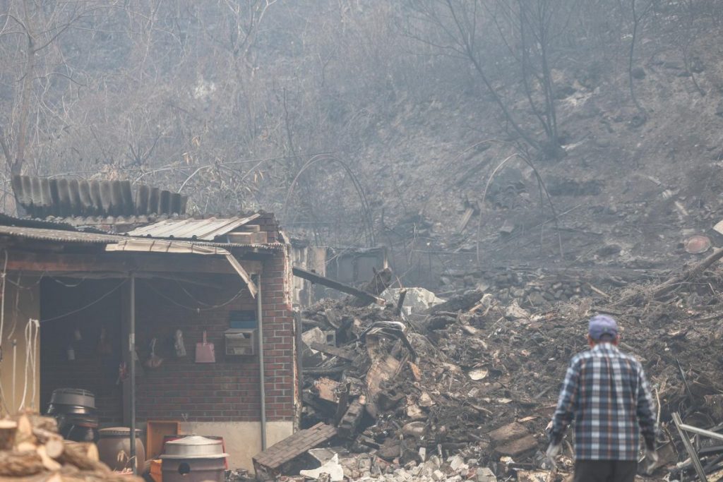 Más de 3.300 evacuados y casi 15.000 hectáreas quemadas por incendios en Corea del Sur